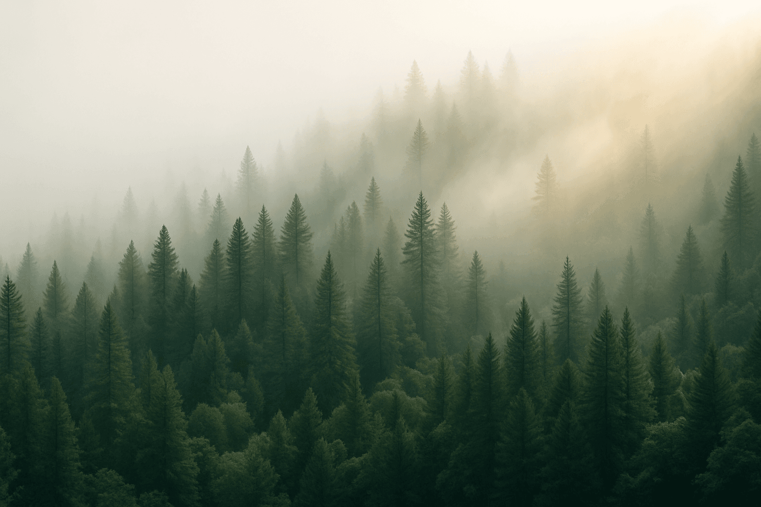 Misty forest background