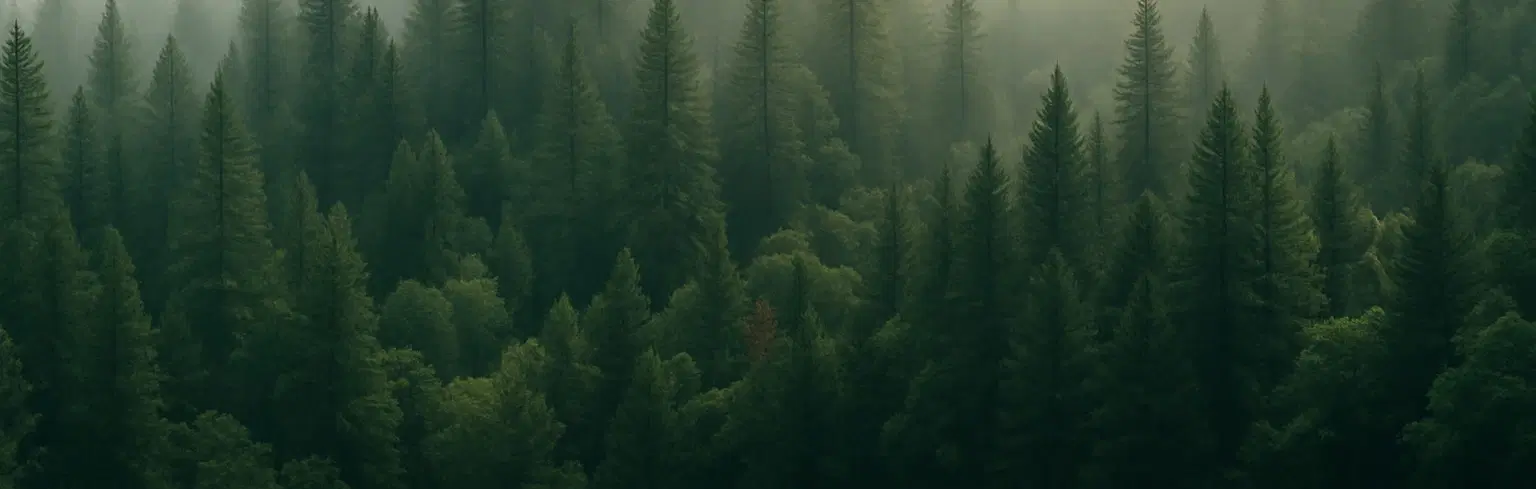 Misty forest